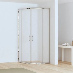 Kamalu - Box doccia 90x90cm semicircolare altezza ridotta 170 cm | CHIARA CURV-R