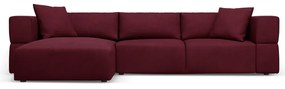 Divano angolare bordeaux, angolo sinistro Esther - Milo Casa