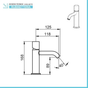 Set miscelatori lavabo e bidet cromo lucido senza leva di comando  Gemma