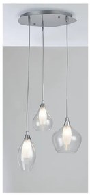 Lampadario Neoclassico Skyline trasparente paralume trasparente 3x G9 LUCE AMBIENTE DESIGN