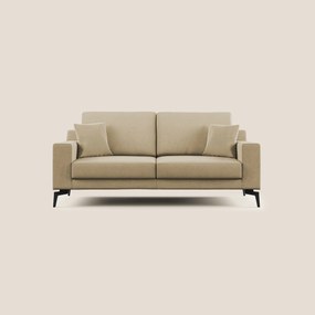 Prestige divano moderno in microfibra smacchiabile T11 tortora 146 cm