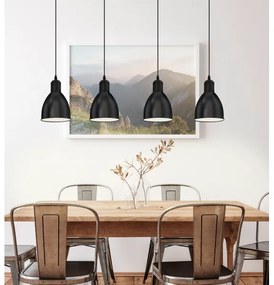 Eglo 49466 - Lampadario PRIDDY 4xE27/60W/230V