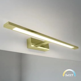 Luce LED per specchio da bagno KLIMT LED/12W/230V 3000/4000/6000K (temperatura colore selezionabile) 60 cm IP44 dorata