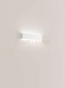 Applique in alluminio verniciato bianco way biemissione led 12w 300...