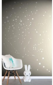 Fotomurale Stellata, grigio/argento 186 x 280 cm