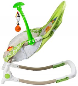 Sedia a dondolo per bambini ECOTOYS in verde con melodie