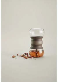 Teiera marrone chiaro in vetro con filtro 500 ml – Lékué