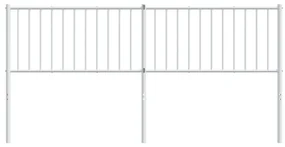 Testiera in metallo bianco 180 cm