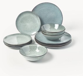 Servizio di piatti fatto a mano Nordic Sea, 4 persone (12 pz)