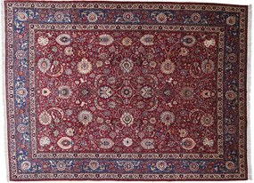 Tehran Tappeto persiano 480 x 360 Blu (Iran) Annodato A Mano