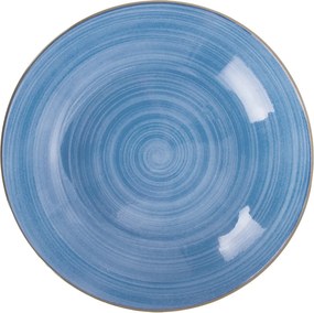 Piatto piano porcellana blu 26,7 cm Petali