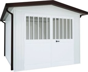 Garage acciaio Chicago SAPIL, con porta battente 11.14 m², Sp 40 mm