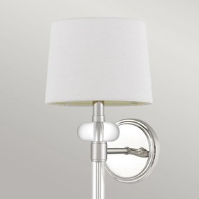 Applique Contemporanea Barbour Acciaio Nichel Lucido 1 Luce E14