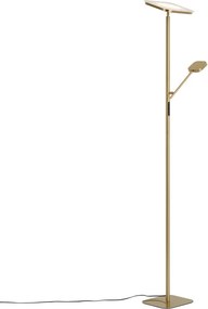 Lampada da terra moderna in ottone con LED dimmerabile - Divana