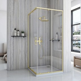 Cabina doccia Rea City 80x80 Gold Brush