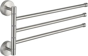 Mexen appendiabiti rotante triplo per asciugamani, cromo - 7039243-00