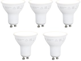 Set di 5 Lampadine LED dimmerabili intelligenti GU10 50 mm opale 7 W 630 lm 2700 K