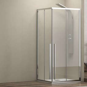 Box doccia 70x140 cm angolare doppio scorrevole vetro 8mm altezza 200h | KEL1000 - KAMALU