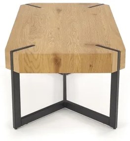 Tavolino LAVIDA 43x110 cm oro quercia/nero