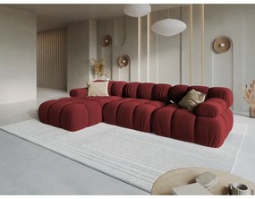 Divano in velluto rosso 285 cm Bellis - Micadoni Home