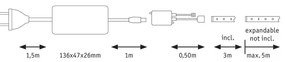Paulmann 70624 - Striscia LED dimmerabile MAXLED 20W 3m 230V con telecomando
