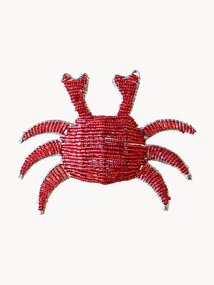 Portatovaglioli con perle di vetro Crab 2 pz