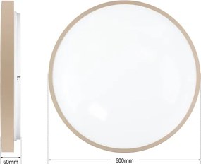 Brilagi - Lampada dimmerabile GLASS POOL DOUBLE LED/80W/230V 60 cm beige + telecomando