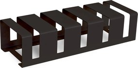Rastrelliera Portabici 5 Posti 106x38x24 cm in Metallo Verniciato Nero Antracite...
