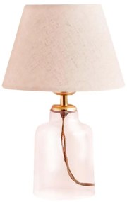 Lampada da tavolo AYD 1xE27/40W/230V crema/trasparente
