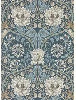 Morris & Co Tapete Honeysuckle & Tulip - Woad/ Thyme