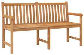 Panchina da giardino 150 cm in legno massello di teak