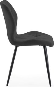 Sedie da pranzo nere in set di 4 Luna - Marckeric