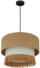 Brilagi - Lampadario a cavo WINNETOU BOHO 1xE27/15W/230V Ø 45 cm marrone/crema
