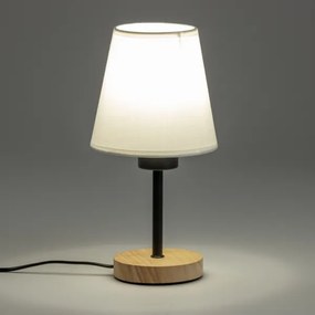 Brilagi - Lampada da tavolo NUBILA WOOD 1xE27/25W/230V quercia/bianco