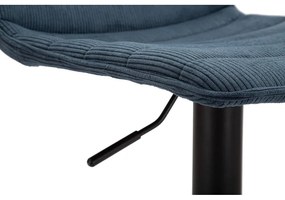 Sgabello da bar regolabile in altezza in nero petrolio (altezza seduta 61 cm) Malia - Mauro Ferretti