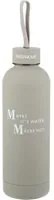 Bottiglia termica 500 ml grigia lettering