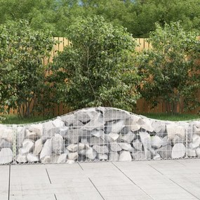 Cesti Gabbioni Ad Arco 2 Pz 200x30x40/60 Cm Ferro Zincato /