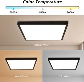 Brilagi-LED Lampada da bagno dimmerabile FRAME SMART LED/50W/230V IP44 nero+telecomando