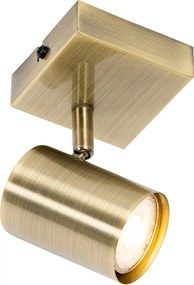 Faretto moderno bronzo orientabile quadrato - Jeana