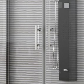 Box doccia tre lati 90x70x90 doppia porta saloon modello K3-SALOON - KAMALU