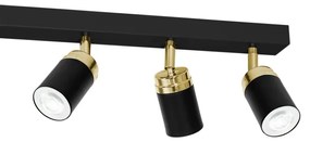 Faretto RENO 6xGU10/8W/230V nero/oro
