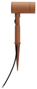 Faretto con Picchetto GU10 da Giardino Orientabile Serie SHADOW - Corten