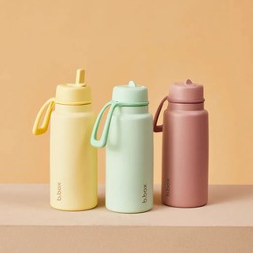 Bottiglia termica in acciaio inox con cannuccia 1l - spearmint