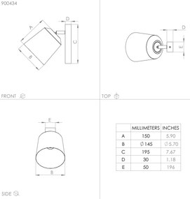 Eglo 900434 - Applique COTORRO 1xE27/25W/230V