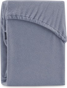 Lenzuolo con angoli grigio in terry 180x200 cm Ruby – Restilo