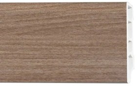 Battiscopa Square coordinato porta Brush TRAFILGREEN in pvc rovere cognac Sp 14 mm x H 7 x L 250 cm, 10 pezzi / 25 m