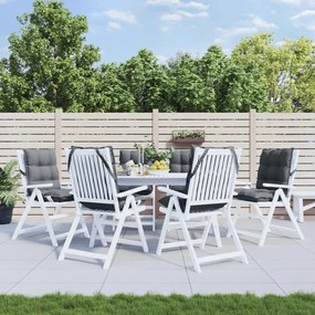 Cuscini Per Sedie Schienali Bassi 6 Pz Antracite Tessuto Oxford /