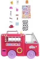 Barbie Chelsea Camion dei Pompieri Playset Bambola e Camion Pompieri Ripiegabile