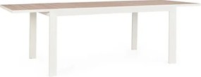 Tavolo Allungabile Da Esterno In Alluminio 100x160-240 Cm Belmar Vapor YK15 Bizzotto