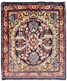 Sarouk Tappeto persiano 70x80 Blu (Iran) Annodato A Mano